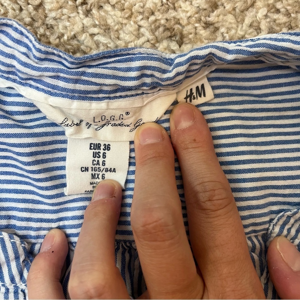 Stripe Shirt Bundle - Size Medium - H&M Emi & Joe Gap - Picture 4 of 10